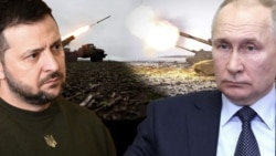 Vladimir Zelensky y Vladimir Putin, collage de fotos. (Tomado de RFE/RL)