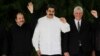 Daniel Ortega, Nicolás Maduro y Miguel Díaz Canel. (Reuters/Archivo)