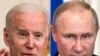 Los presidentes Joe Biden y Vladimir Putin