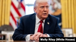 El presidente Donald Trump en la Casa Blanca, 26 de marzo del 2025. (Foto oficial de la Casa Blanca por Molly Riley)