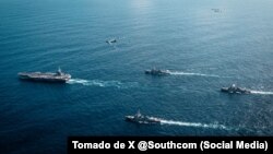 Despliegue militar en el Caribe en la operación Lanza del Sur.