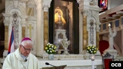 Mons. Dionisio García Ibáñez, arzobispo de Santiago de Cuba, dijo que la Virgen de la Caridad del Cobre, acompaña a todos los cubanos.