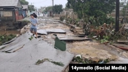 Así quedaron algunas calles de Holguín tras el impacto de Melissa. (14ymedio)